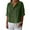 Army Green, variant on Womens Button Down Shirts Half Sleeve Blouses Plus Size Dressy Casual Solid Color V Neck Tops