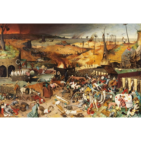 24x36 gallery poster, hi-rez Triumph of Death by Pieter Bruegel the Elder