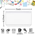 thumbnail image 3 of Título prod.: QiXin 60 pcs Bolsillos A6 6 anillas con cremallera Carpeta PVC transparente Bolsas hojas dinero Sobres impermeables Bolsas almacenamiento documentos, 3 of 3
