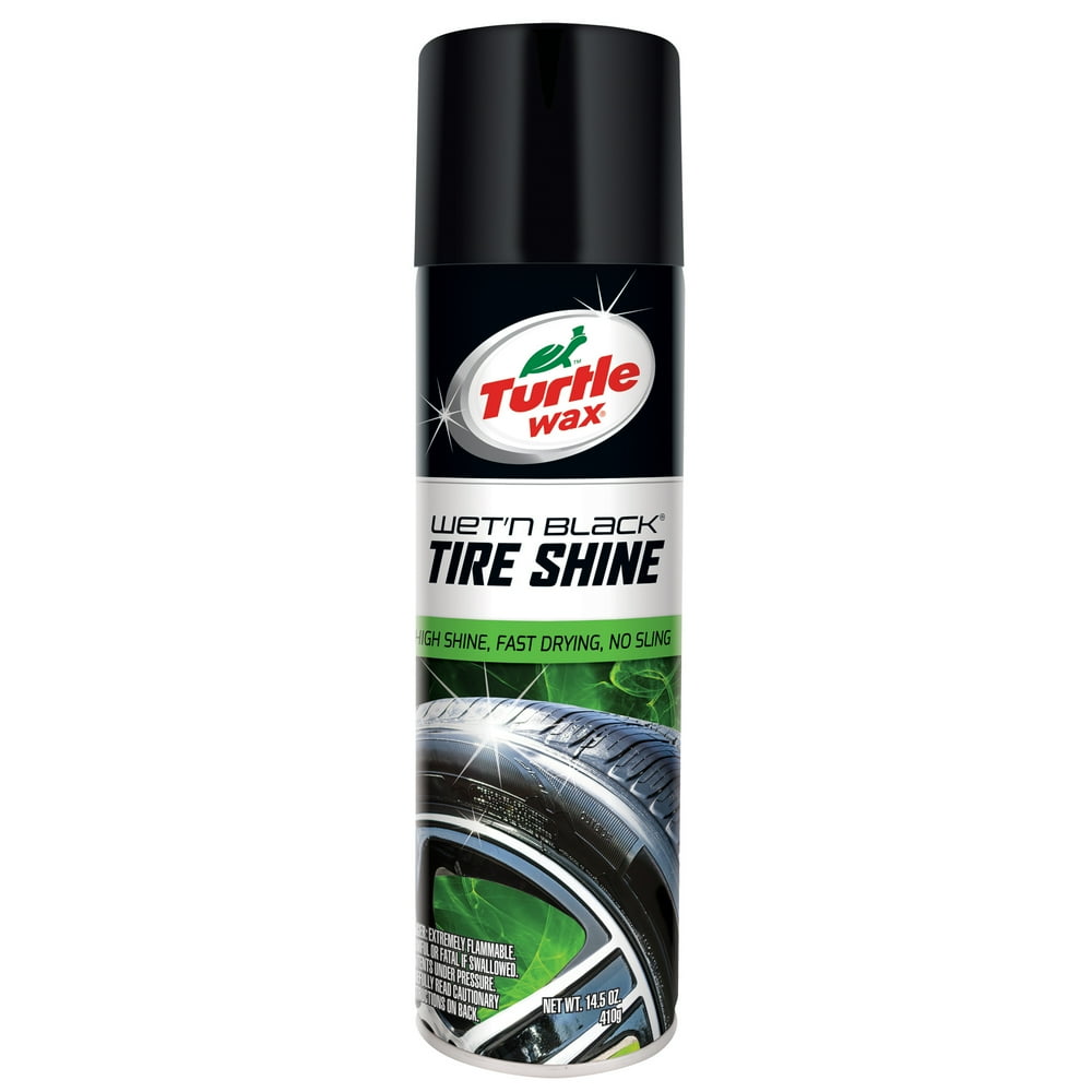 Turtle Wax 50805 Wet N' Black Tire Shine Aerosol, 14.5oz