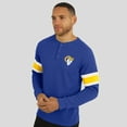 thumbnail image 4 of Men's Darius Rucker Collection by Fanatics Royal Los Angeles Rams Waffle-Knit Raglan Long Sleeve Henley T-Shirt, 4 of 6