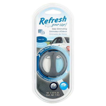 Refresh Your Car Cool Breeze Dual Scent Odor Eliminating Scent Control, 0.23 fl