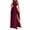 B Wine, variant on VEKDONE 2025 Womens Summer One Shoulder Maxi Dress Sleeveless Ruffle Wedding Guest Flowy Split Thigh Prom Dress, Hawaiian Dresses For Women