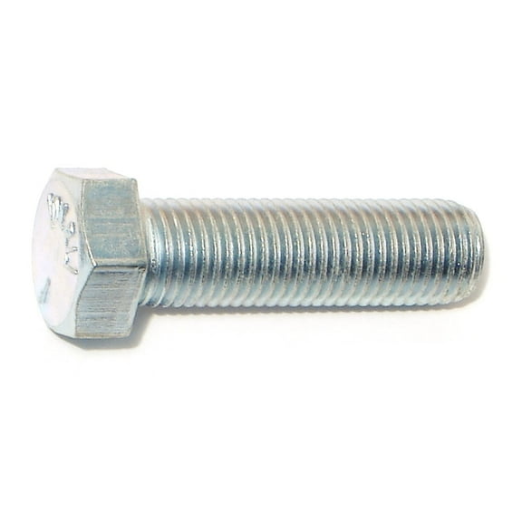 7/16"-20 x 1-1/2" Zinc Plated Grade 5 Steel Fine Thread Hex Cap Screws CSHS5-396