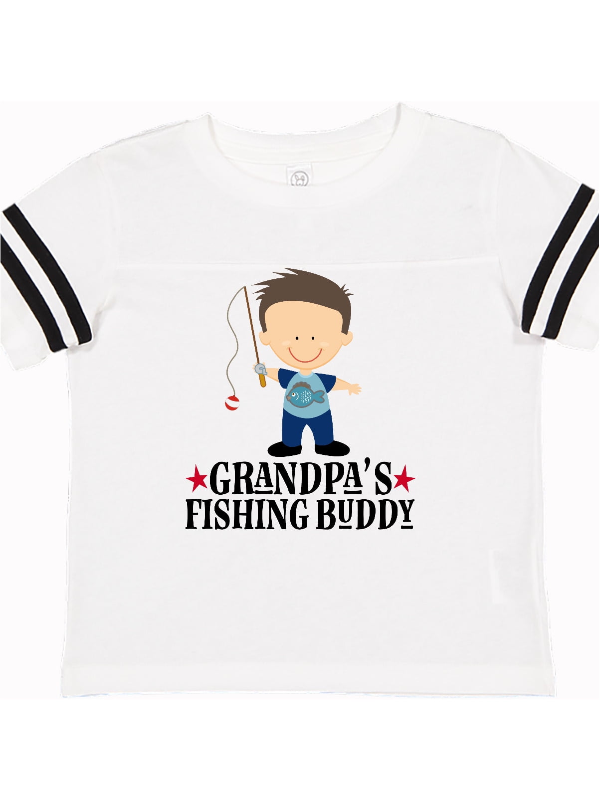 inktastic Grandpas Fishing Buddy Toddler T-Shirt Pink