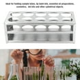 thumbnail image 3 of 304 Stainless Steel Test Tube Holder Rack Highly Polished Surface Multifunctional Laboratory Tube Stand, Small and Lightweight, Wide Applications, 3 of 7