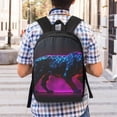 thumbnail image 5 of Disketp Futuristic Purple Panther A、 School Backpack, Lightweight Basic Middle School Bookbags 17 Inch Casual Daypack for Student College, Travel or Outdoor, 5 of 6
