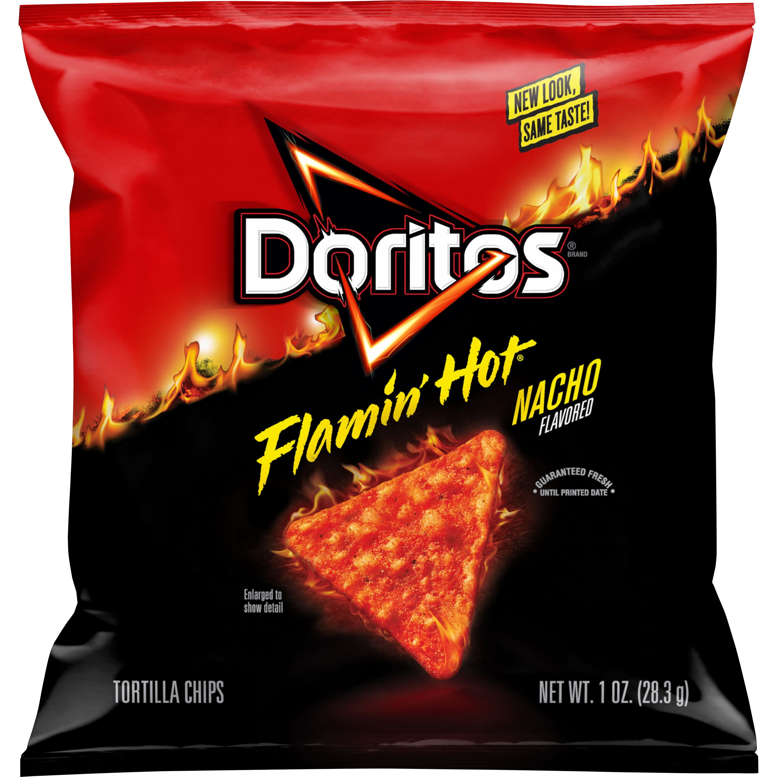 Doritos Flamin' Hot Nacho Flavor Tortilla Snack Chips, 40 Count 1 Ounce Bags