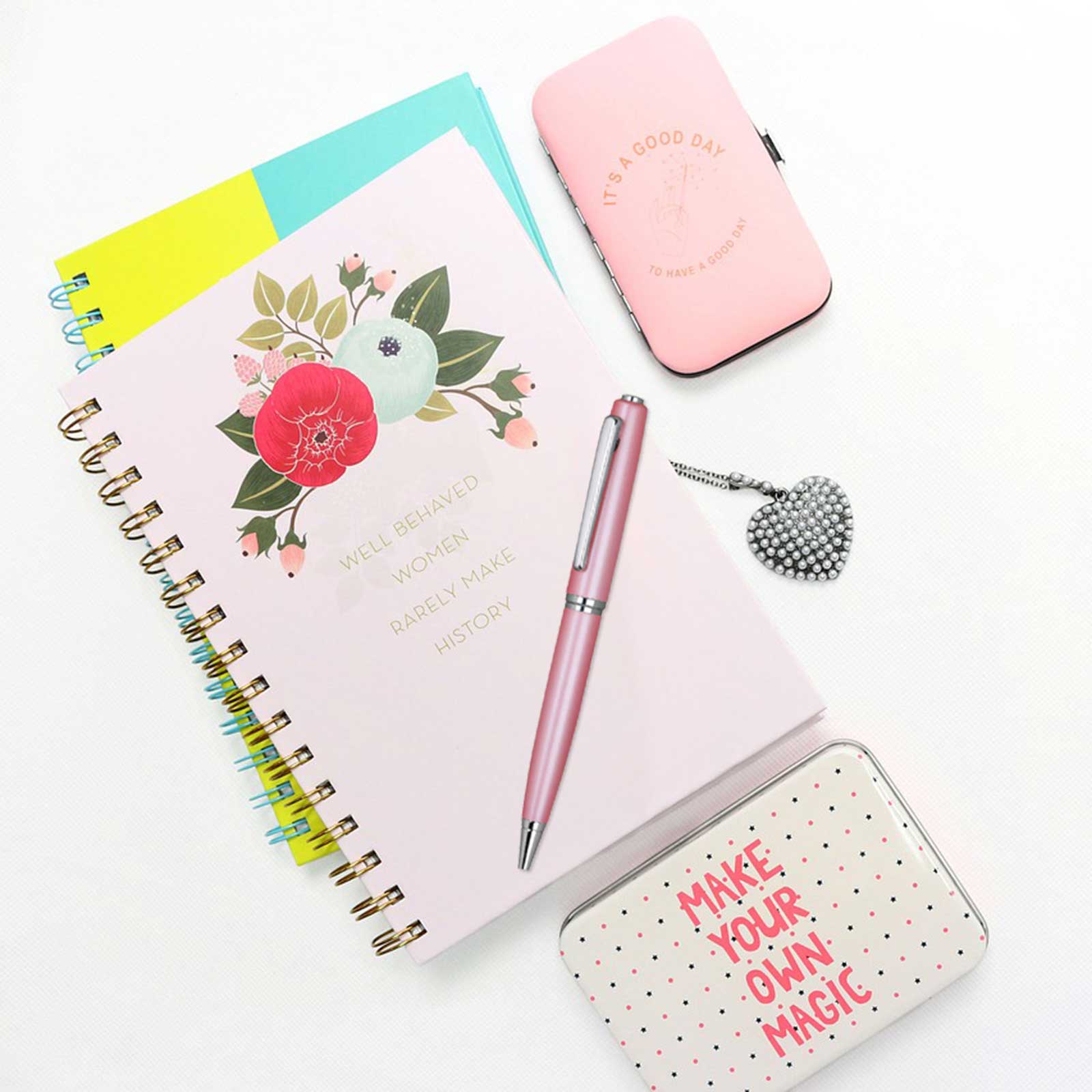 Clara Ball Pen - Pink with Single Gift Box Rosewood