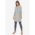 thumbnail image 6 of ellos Women's Plus Size Funnel-Neck Lounge Sweatshirt Tunic - 18/20, Marled Grey, 6 of 6