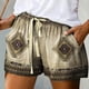 thumbnail image 2 of Pantalones cortos casuales de verano de cintura alta de color sólido para mujer Pompotops ulkah937822, 2 of 8