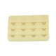 thumbnail image 5 of Sonducket Correa de extensión Extensores de sujetador Hebilla 4 Gancho Sujetador Transpirable Práctico Puntada apretada 3 Filas Ropa interior amarillo claro 2piezas, 5 of 6
