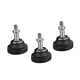 thumbnail image 1 of Pies de goma para trípode, accesorios de fotografía, piezas para pies de trípode con montura ecuatorial 3 piezas, 1 of 8