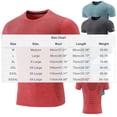 thumbnail image 2 of Luvrsol Mens T-Shirts Casual Solid Round-Neck Tight Breathable Sports Outdoor Running Tee, M-4XL, 2 of 4