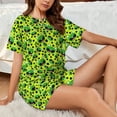thumbnail image 4 of Honeii Frogs for Women's Summer Pajama Set ,Soft Short Sleeve Shirt & Matching Bottoms,Loungewear,2PCS Sleepwear Relaxed Home Wear-XX-Large, 4 of 6