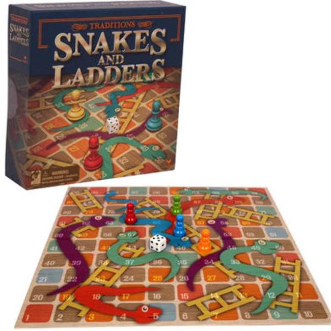 Traditions 2267486 Snakes & Ladders Board Game Case of 30 Walmart
