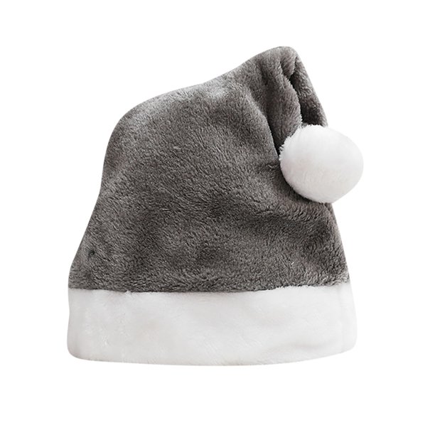 Gorro navideño Gorro navideño para adultos Gorro navideño unisex de terciopelo Gorro navideño clásico grueso Adecuado para fiestas navideñas y festivas