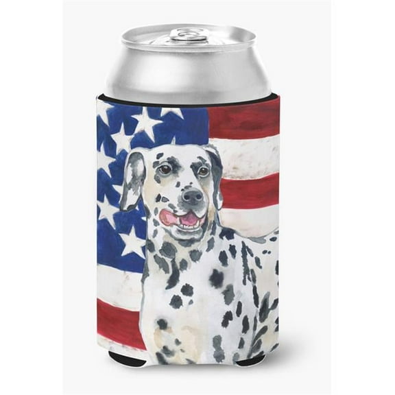 Dalmatian Patriotic Can or Bottle Hugger