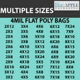thumbnail image 7 of 4Mil Clear Flat Open Top Poly Bags LDPE Packaging - 5"X20" & (100 Bags), 7 of 7