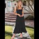 thumbnail image 4 of Vestido de Verano con Escote Cuadrado y Volantes para Mujer, Ideal para Bodas, Fiestas, Damas de y Salidas Nocturnas. Negro XL, 4 of 8