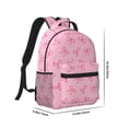 thumbnail image 2 of Salouo Pink Bows Print Laptop Backpack 16.5'' Daypack Carry On Backpack for Men Women Outdoor Bag Laptop Sleeve and Dual for Weekender/Business/Hiking-One Size, 2 of 6