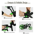 thumbnail image 4 of Topcobe Folding Golf Push Cart with Scoreboard Adjustable Handle Swivel Wheel, Outdoor Sports Equipment/Accessories-Green, 4 of 7