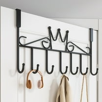 Over the Door Hooks Heavy Duty Hooks for Hanging No Punch Back Door Coat Hooks Thick Mounted Shelves Towel Racks for Living Room Bathroom,Bedroom,Kitchen Hanging Clothes,Towels,Hats,Coats,Bags