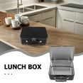 thumbnail image 4 of Caja de almacenamiento de lata portátil de lonchera de bento con lonchera de metal de hierro con bisagras de la cerradura para adultos y niños en el gimnasio de té de campamento, 4 of 8