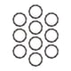 thumbnail image 5 of 10 piezas de anillos de resorte, hebilla de llavero, accesorios portátiles de moda para bricolaje, hebilla de mosquetón, clip de mosquetón, broches Negro, 5 of 8