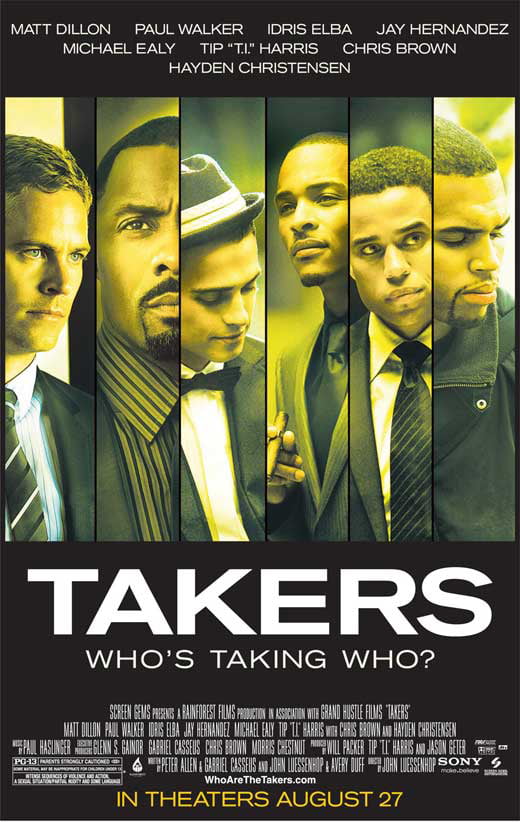 Takers Intl A Original Movie Poster Double Sided 27X40 