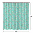 thumbnail image 5 of Pioneer Flower Floral Print Pattern Shower Curtain 72"x72", Bathroom Decorative Shower Curtain Set with 12 Hooks, Waterproof Washable, 5 of 6