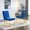 Blue, variant on Velvet Upholstery, Geometric Sled | Bring Style to Dining/Living Rooms Fast