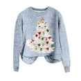 thumbnail image 4 of Christmas Sweaters for Women Long Sleeve Crew Neck Knit Relaxed Fit Xmas Holiday Pullover Sweater Themed Print Soft Casual Winter Jumper Tops Fall Sweaters, 4 of 4