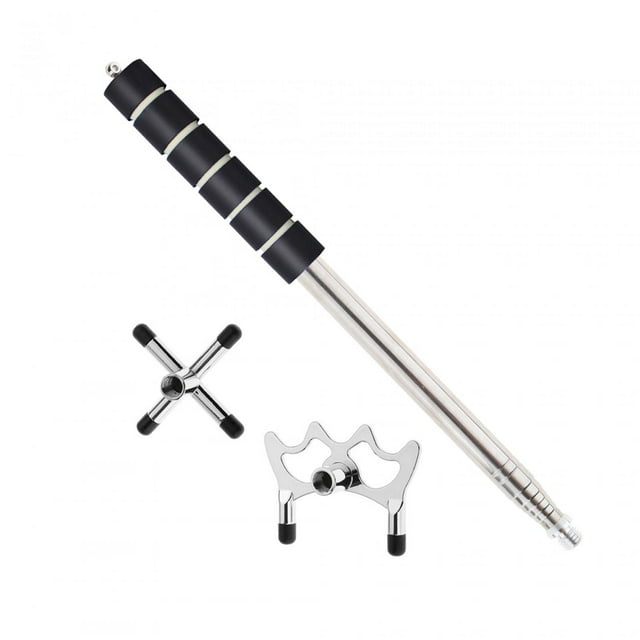 Almencla Bâton de Billard Rétractable Pont Portable pour Jeu Intérieur Maison Tête Croisée