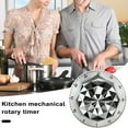thumbnail image 6 of Hariumiu Mechanical Timer Stainless Steel Mechanical Kitchen Timer Clear Alarm Easy Operation Precise Timing Tool, 6 of 12