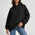 thumbnail image 4 of Hilenly Oversized Hoodies for Women Long Sleeve Pullover Hoodie Hooded Sweatshirts Comfort Travel Outfits, 4 of 10