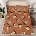 thumbnail image 2 of Feelyou Kawaii Cartoon Strawberry Bed Sheets, Fashion Leopard Cheetah Print King Sheets, Teens Kids Boys Girls Sheet Set, Microfiber Bedroom Decor, 4pcs, 2 of 7