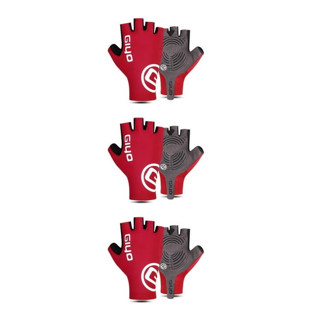 Guantes de ciclismo Yuarrent de cuero PU y tela multicolor para deportes al aire libre S M L XL XXL
