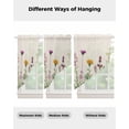 thumbnail image 4 of Spring Flowers Swag Valances for Windows, Wild Floral Herb Botanical Rod Pocket Sheer Valances for Large Windows, Swag Toppers Light Filtering for Kitchen Living Room 2 Panels 36''x45'', 4 of 6