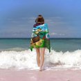 thumbnail image 2 of Lupi y Baduki Toalla de playa de secado rápido con diseño temático, regalo para mujeres y niñas, ideal para cumpleaños, fans, amantes de la música, uso en la playa o al aire libre, 78 × 160 cm, 2 of 6