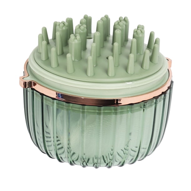 Cepillo De Champú Para El Cabello, Exfoliante De Doble Extremo, Reduce La Picazón, Masajeador Para El Cuidado Del Cuero Cabelludo, Peine Para El Cuero Cabelludo Con Tapa Para