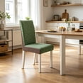thumbnail image 4 of Dining Chair Covers, Stretch Chair Slipcovers, Mint Green, Polyester Blend Washable Chair Protectors, Elastic Fit Parsons Kitchen Chair Covers, Kitchen Hotel Banquet Wedding and Event Decor, 22 in, 4 of 5