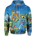 thumbnail image 3 of Sudadera con capucha de estilo callejero de otoño de Harajuku, ropa Y2k, sudaderas de moda para hombre, sudaderas con estampado gráfico de leopardo y oso, ropa para hombre, 3 of 5