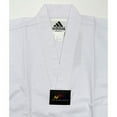 thumbnail image 3 of Adidas Adichamp 3 TKD Uniform, White Vneck, 3 of 7