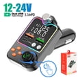 thumbnail image 1 of Émetteur FM Bluetooth 5.0 pour Voiture, Chargeur Double USB, Charge Rapide PD Type-C, Récepteur Audio Sans Fil Mains Libres, Lecteur MP3, 1 of 1