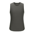 thumbnail image 4 of YABCSAZ Tank Tops Men Casual Loose Fitting Camisole Sleeveless Short Sleeved Cotton Round-Neck Tank Top Outdoor Daily Gym Workout Athletic Tanks, 4 of 5