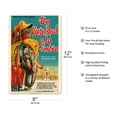thumbnail image 2 of A Real Journey To India - Queen Elizabeth’s Trip through India Pakistan Nepal and Persia - Vintage Film Movie Poster c.1940s - 8 x 12 inch Vintage Metal Tin Sign, 2 of 4