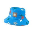 thumbnail image 2 of hengsof Kids Hats Breathable and Cute Boys Girls Summer Bucket Travel Beach Sun Hat Cap Wide Brim for Toddler Children, 2 of 3