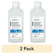 (2 pack) McKesson Isopropyl Rubbing Alcohol - First Aid Antiseptic, 16 oz, 1 count