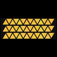 thumbnail image 2 of LiteMark Reflective Stickers Decals for Helmets, Bicycles, Strollers, Wheelchairs - 1 Inch Triangles - Yellow, 2 of 2